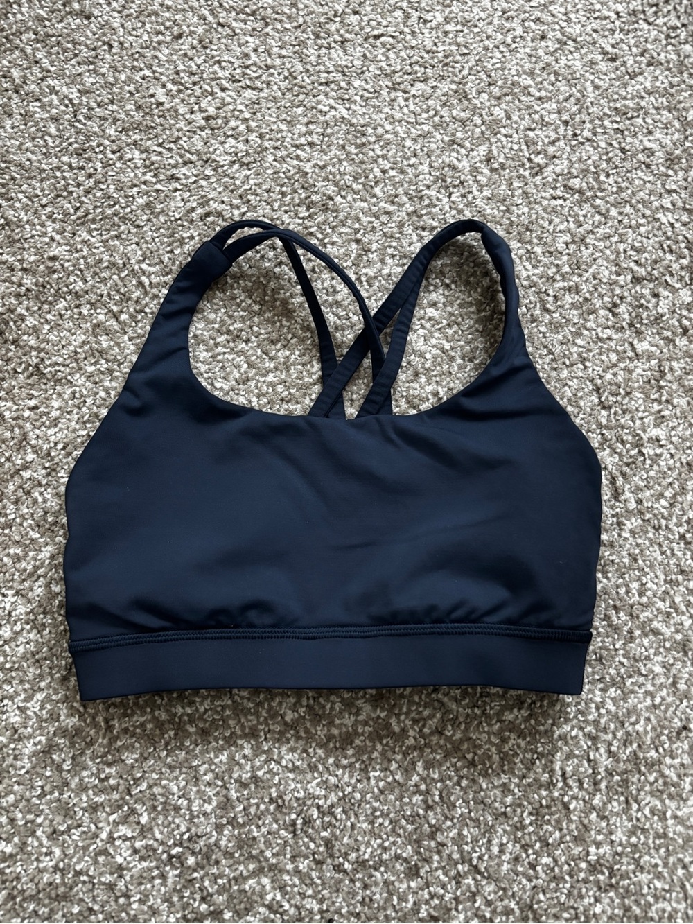 lululemon athletica true navy energy bra size 4  Sports Bra